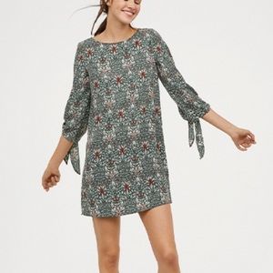H&M Morris & Co. Lotus Print Tunic Shift Dress